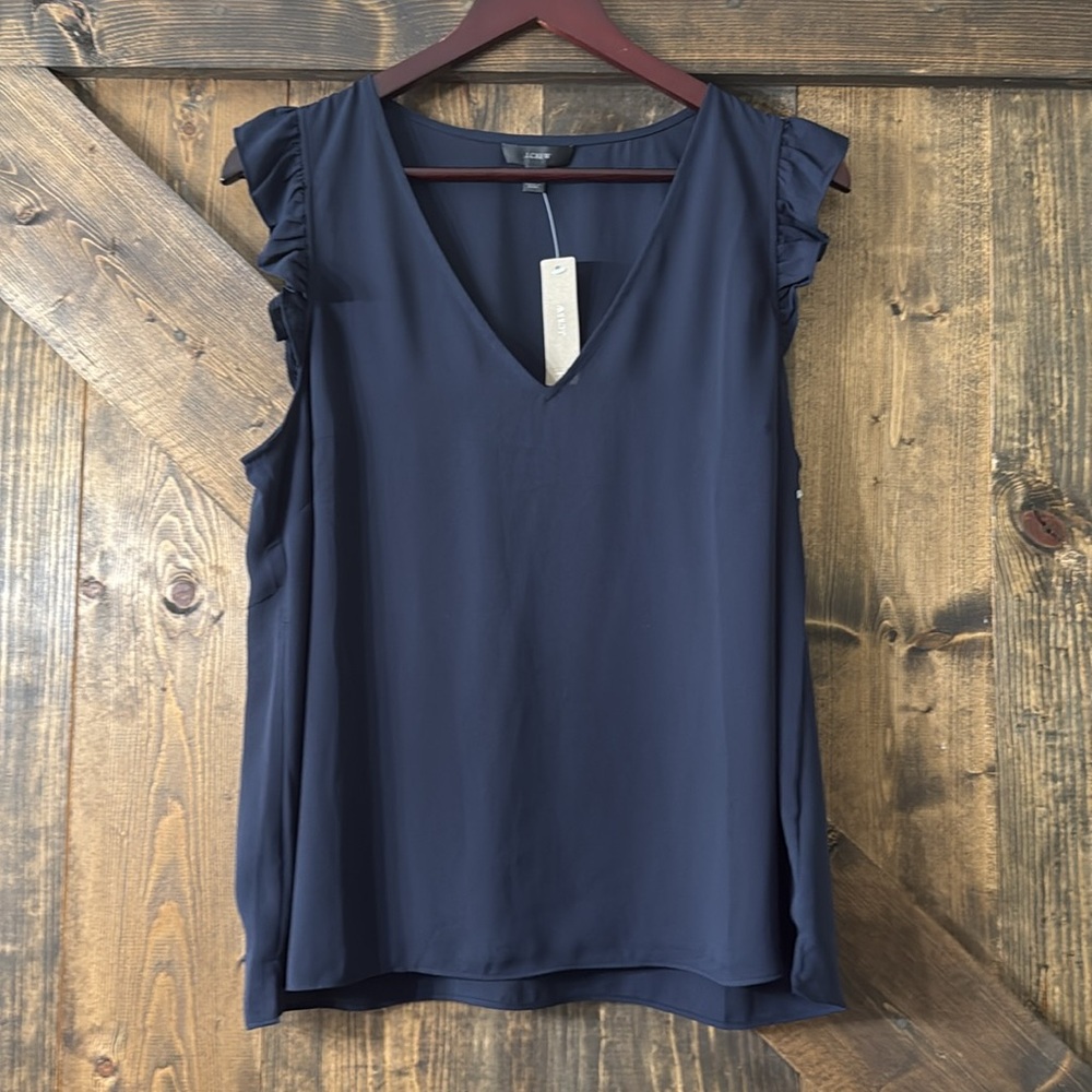 J. CREW Ruffled Top - Picture 3 of 8